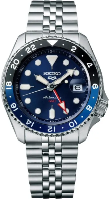 Seiko 5 Five Sports SSK003 GMT Automatic Watch 100 Meter Blue Dial Made in Japan