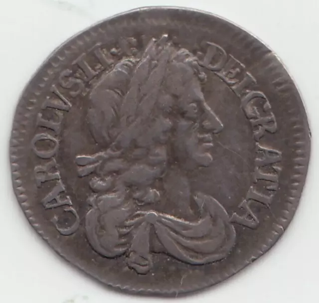 1679 Silver Threepence 3d Charles II