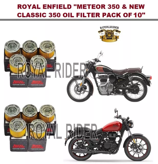 Royal Enfield Oil Filter Kit Pack of 10 + 1Free For New Classic350 & Meteor 350