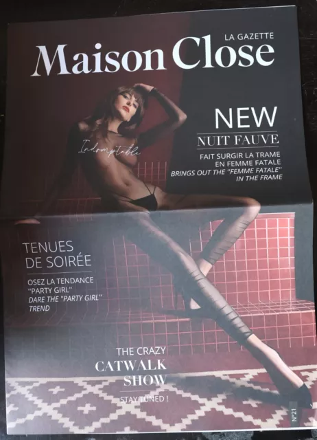 MAISON CLOSE Lingerie 2024 catalog lookbook BIG 29x42cm sexy rare intimo