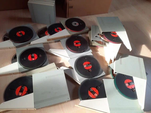 19 x  BASF Tonbandspulen mit Schutzhülle / 18 cm