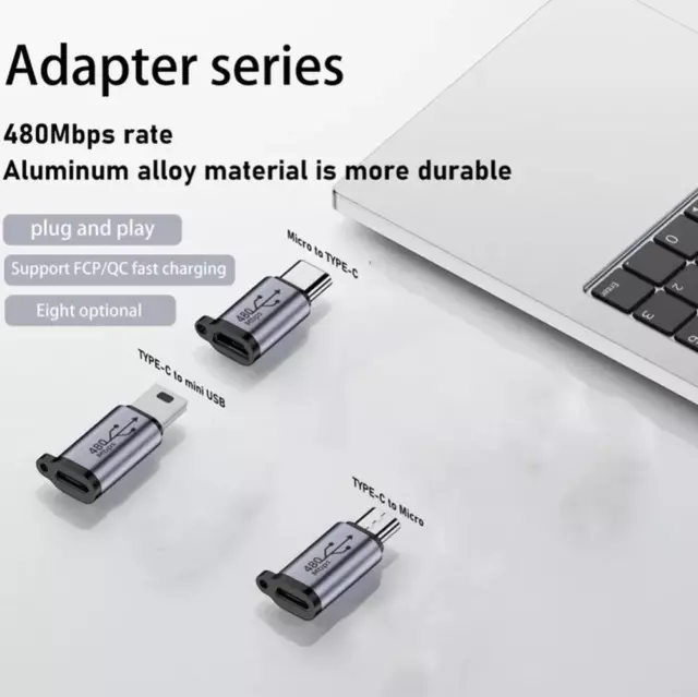 USB C auf Mini USB2.0 Adapter Typ C Buchse auf Mini Adapter Stecker C7B8