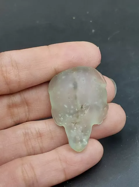 Collectible Estate Original Ancient Burmese Pyu period Rock Crystal Turtle bead 3