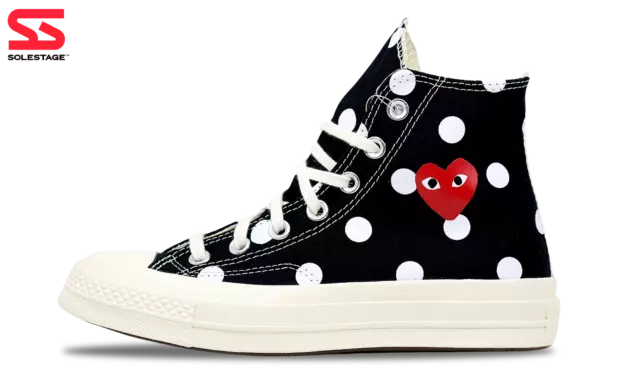 Converse Chuck Taylor Hi x CDG Comme Des Garcons PLAY Polka (157250C) Size 3-12