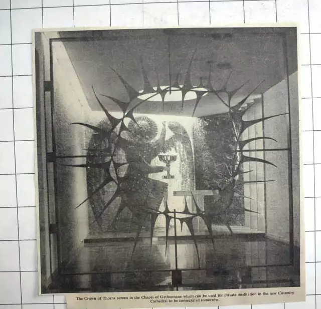 1962 Crown Of Thorns Screen Chapel Of Gethsemane Coventry Cathedral