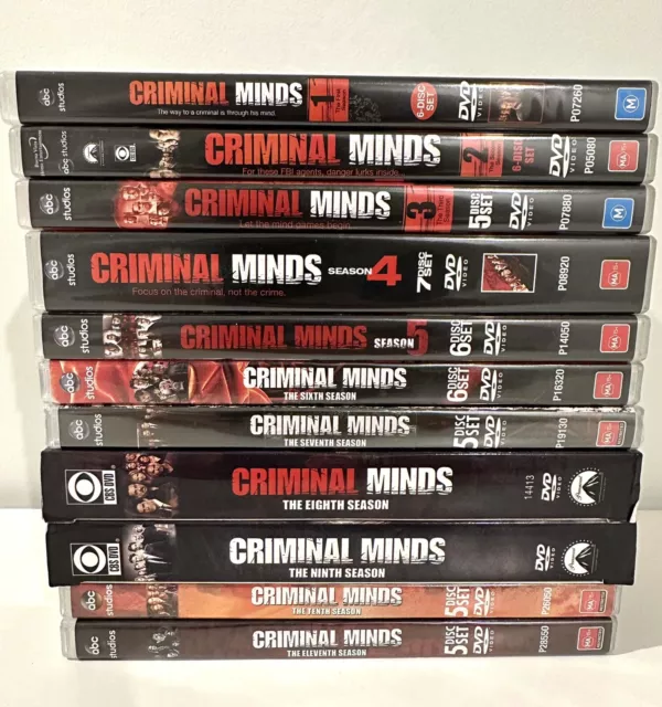 Criminal Minds Complete seasons 1-11 DVD VGC -most region 4, except for 2 series
