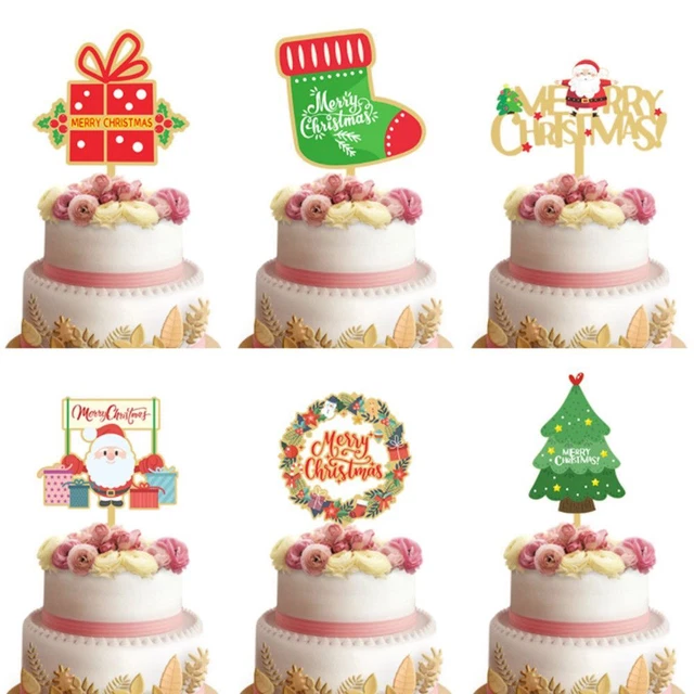 DIY Schneemann Frohe Weihnachten Dekoration für Weihnachten Acrylkake Topper