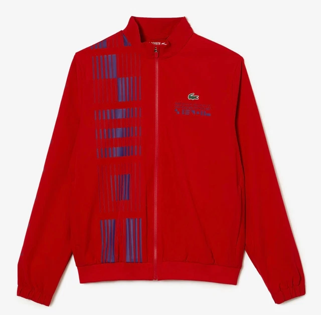 Novak Djokovic Gilet Rouge Lacoste Vest Lacoste Rouge