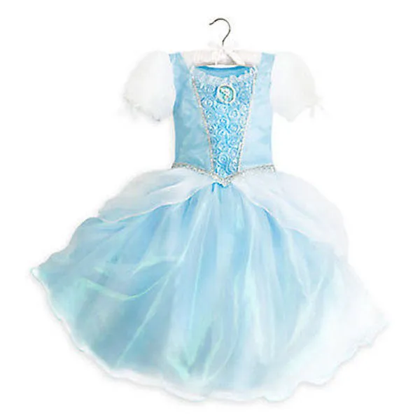 NWT Disney Store Cinderella Costume Dress Princess Gown Rose 7/8 9/10 Girls