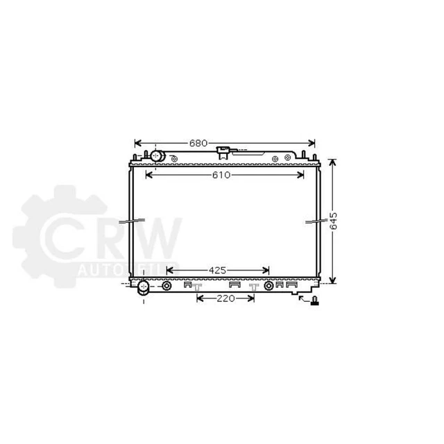 Raffreddatore raffreddamento motore per Nissan Pathfinder III 2.5 dCi 4WD anno 05-12
