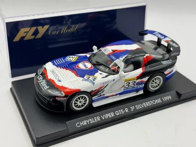 A82 Fly Car (Scalextric)  CHRYSLER VIPER GTS - SILVERSTONE 99 - MINT/BOXED RARE