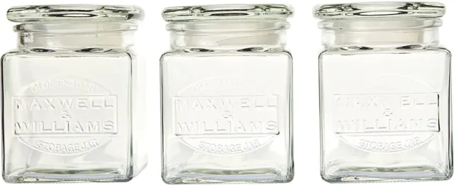 Maxwell & Williams Olde English Storage Jar Gift Box 3-Piece Set, 500 ml Capacit