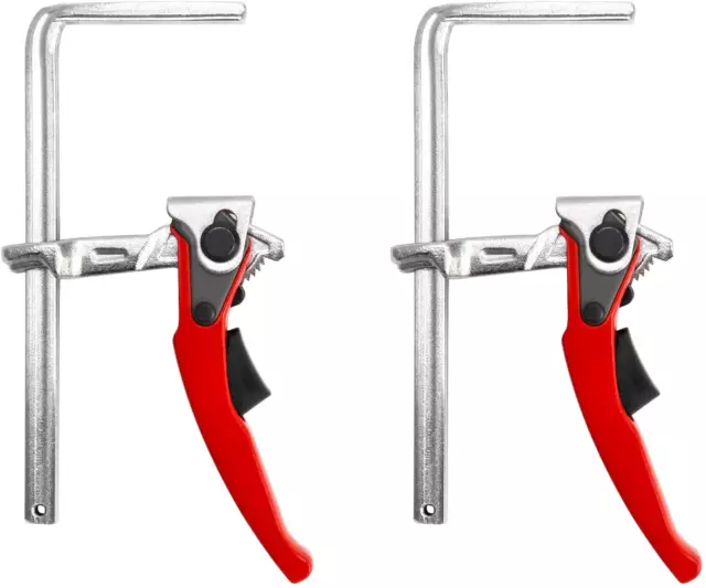 RATCHETING TABLE CLAMP, 2 Pack Quick Release Bar Clamp with 65/16