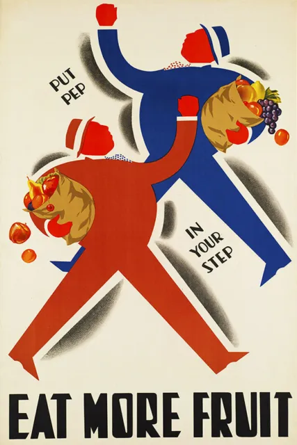 365504 Eat More Fruit Vintage Advertising Art Decor Wall Print Poster Plakat