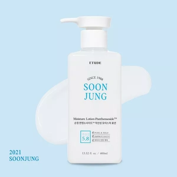 [ETUDE HOUSE] SoonJung Panthensoside Moisture Lotion - 400ml K-Cosmetic