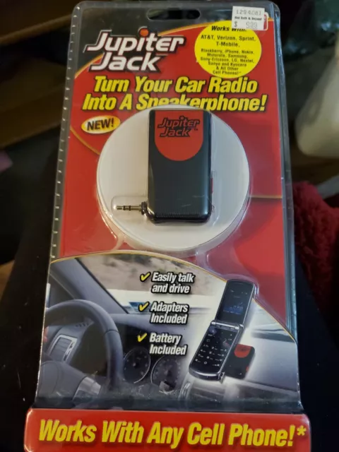 Jupiter Jack Universal Car Radio Speakerphone ~ New Sealed