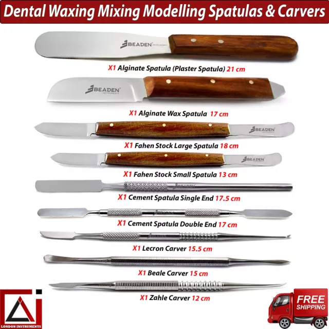 Dental Wax Carving Modelling Sculpting Tools For Mixing Spatulas Stainless Steel