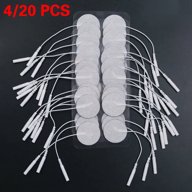 4/20PCS Tens Machine Replacement Electrode Pads 5cm Reusable Pads EMS Massager