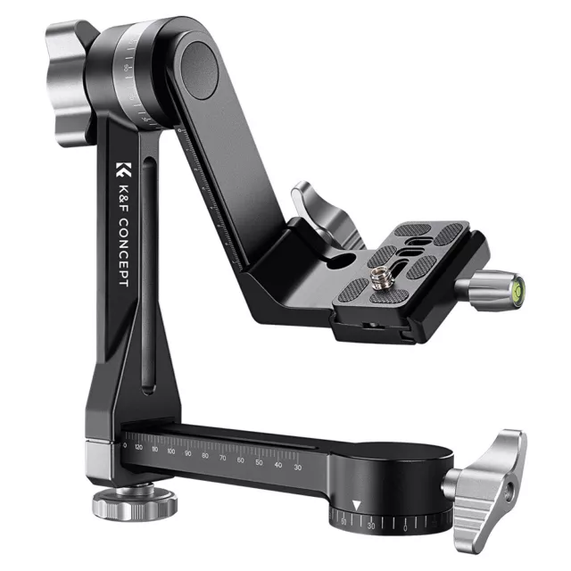 K&F Concept Professional Gimbal Tripod Head w/ 1/4 Quick-Release Plate 20kg Load