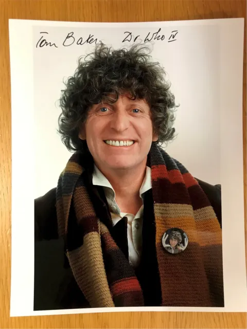 Doctor Who Official 4th Doctor Lost Cache Photo Signed by Tom Baker
