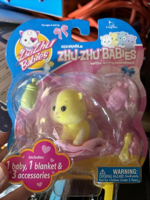 Zhu Zhu Babies Nanners with Accessories Yellow - NEW IN ORIGIANL PACKAGING
