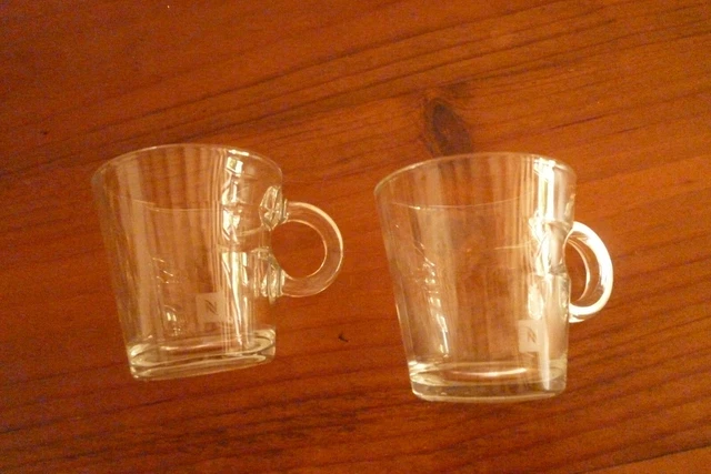 Set De 4 Tasses Nespresso En Verre - Série Spéciale Napoli Trieste, Neuf Dans Son Emballage !