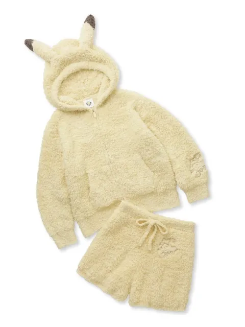 GELATO PIQUE Pajama Pokemon Sleep Piakachu hoodie & shorts set Toddler's