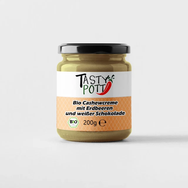 43,96 €/kg burro di arachidi biologico Tasty Pott con sale dell'Himalaya 250 g vetro spalmato di noci