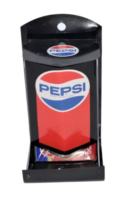 Vtg Pepsi Matchstick Holder Handmade Pepsi Can With Box of Daimond Matchsticks