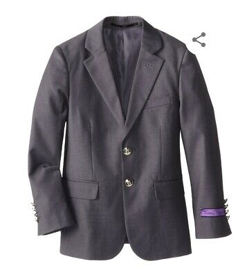 New Boys Grey Sports Blazer Jacket By Issac Michael Ages 3, 6 And 7 Years