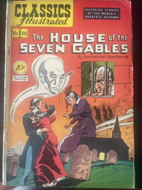 Classics Illustrated Comic No 52 - The House of Seven Gables