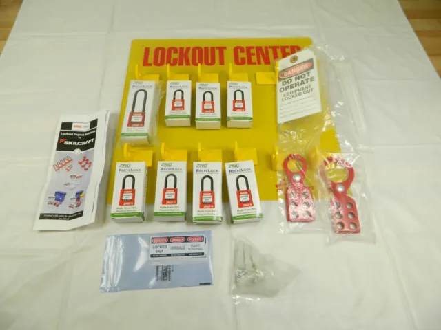 SkillCraft Equipped Lockout Device & Tag Station 8 Padlocks Max 42323261