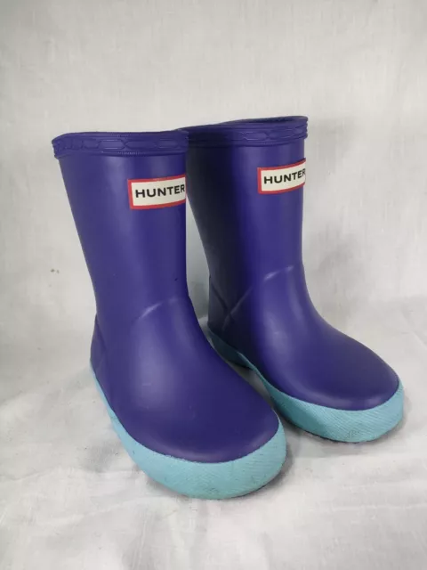 Navy hunter wellies size 6 hot sale