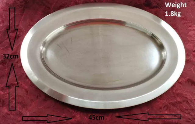 France CHRISTOFLE Silver Plate Serving Tray 45cm x 31.5cm,Weight 1.8kg