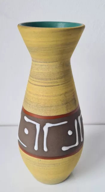 Uebelacker Ü Keramik Vase 432/20 50er 60er Jahre Mid Century Fat Lava