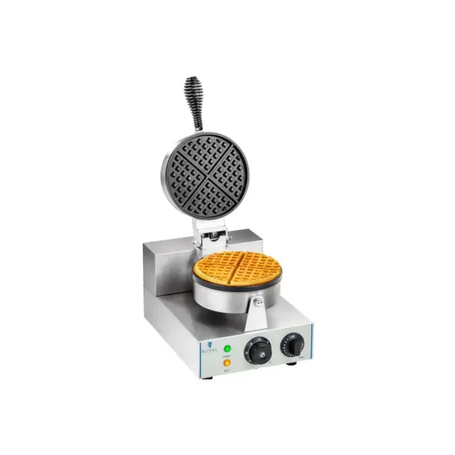 Waffelautomat Elektro Waffeleisen Doppel Brüssler Waffel 1300 Watt Rund