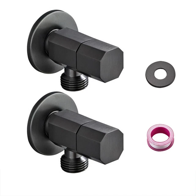 Valve Angle Moto Aluminium - 90° Pour Trou 11.3mm - Gris Anthracite - Résistance 14 Bar