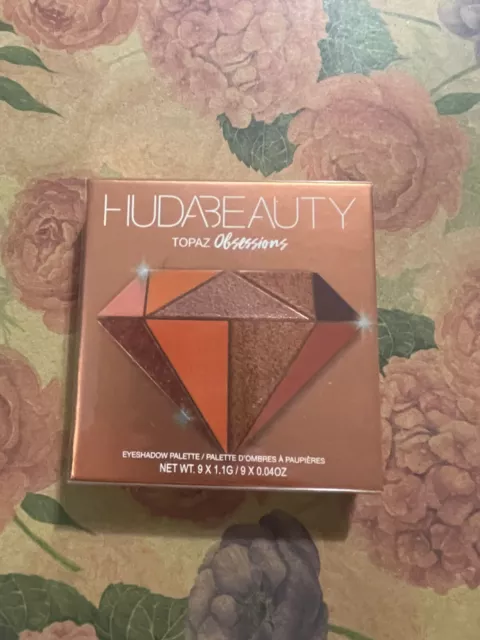 Huda Beauty Textured Eye Shadows Palette Makeup, Rose Gold Edition