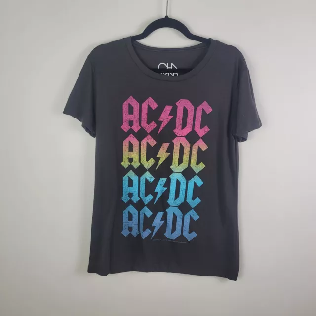 NWT Chaser AC/DC Rainbow Graphic Short Sleeve Tee Size Medium