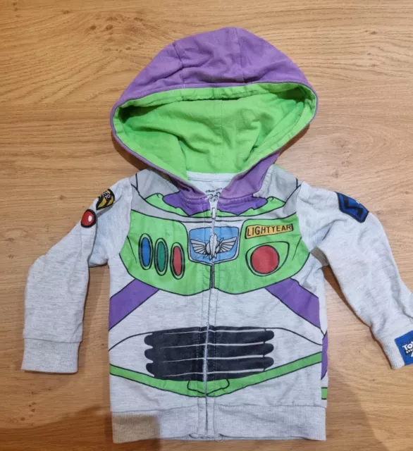 DISNEY TOY STORY 4 Buzz Lightyear Zip Hoodie Boys Primark 3 6 Months New 9.99 PicClick UK