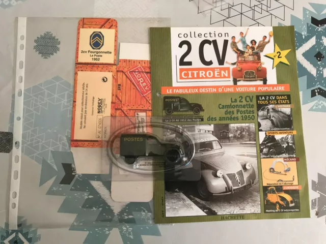 Voiture Miniature 2 CV Citroen 2CV Fourgonnette La Poste 1952 Norev 1/43