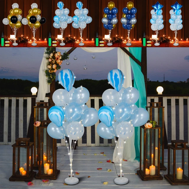 Balloon Stand Kit with Lights Balloon Holder Decoration Reusable Latex guRXg