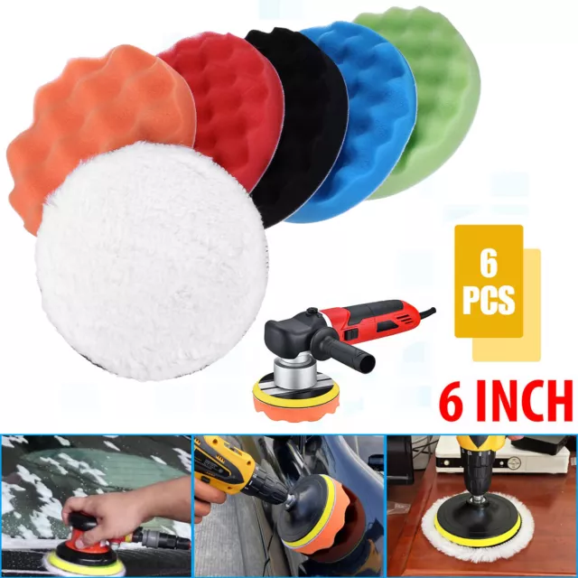 Foam Drill Polishing Cone Ball Pads Kit Car Hub Waxing Buffing Wheel  Polisher 4