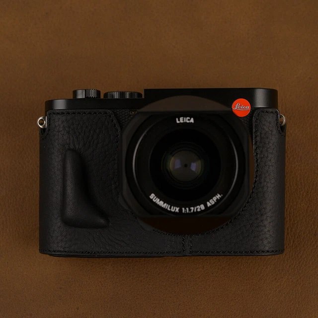 Handmade Genuine Leather Leica Q2 Q typ116 camera Case Bag Half Body Cover