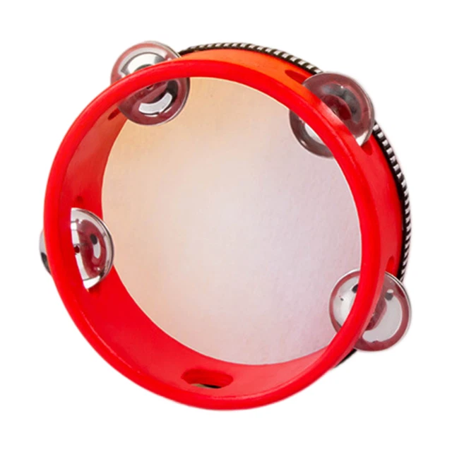 KIDS TAMBOURINE CRISP Sound Hearing Development Toddler Round