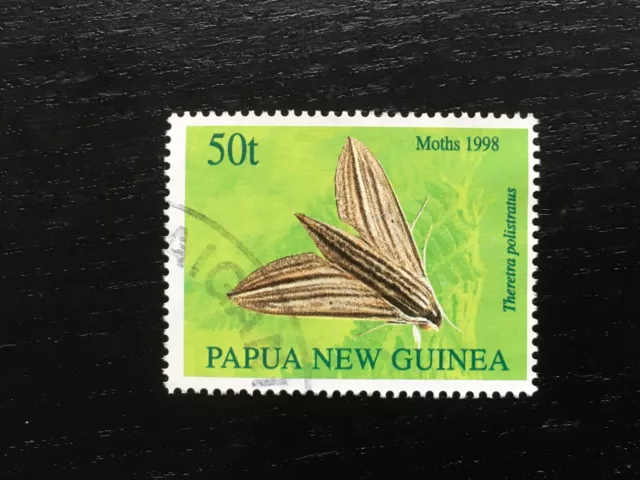 PAPUA NEW GUINEA PNG 1998 MOTHS 50T Theretra polistratus VERY FINE USED