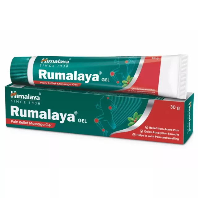 Gel de alivio del dolor Himalaya Rumalaya (30 gramos) para reducir la...