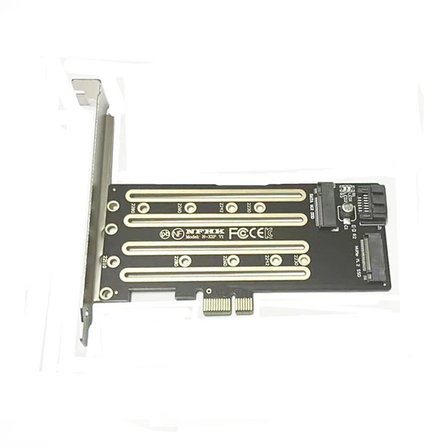 STARTECH 3-poorts M.2 SSD (NGFF) adapter kaart- 1 x PCIe (NVMe) M.2, 2