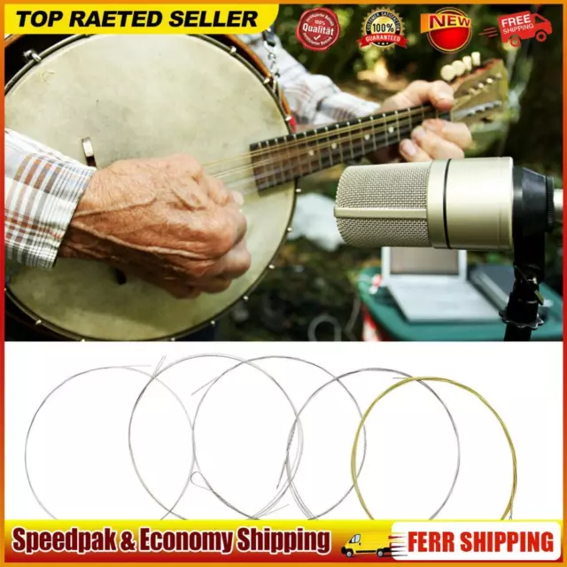 Durable Banjo 5 String Strong Voice Banjo Strings 5 String Set Banjo Accessory