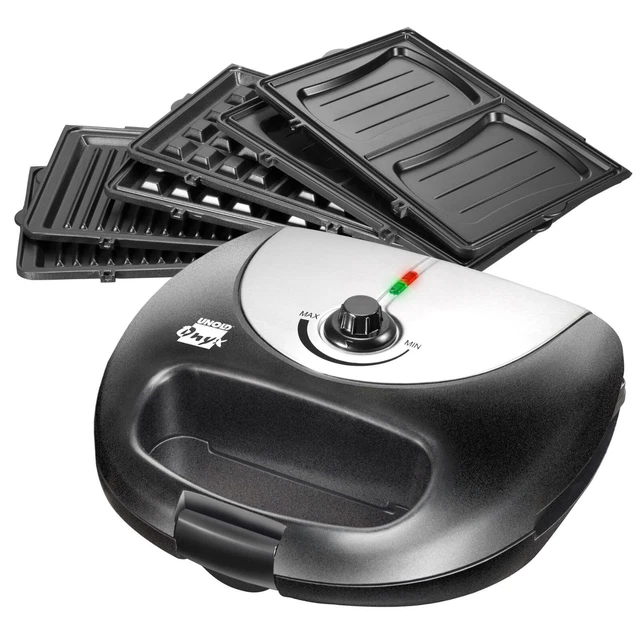 Unold 3in1 Multigrill Sandwichmaker Waffeleisen Kontaktgrill Elektrogrill 1000W